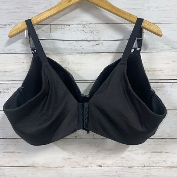 Black Cacique Lightly Lined Balconette Bra - Picture 2 of 5